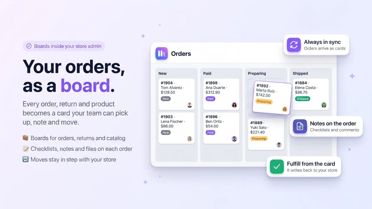 Decknote — Orders on Kanban Boards screenshot 1