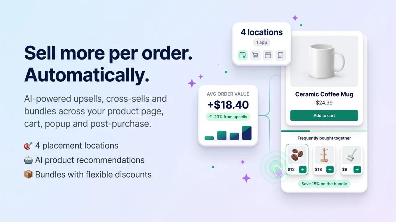Smart Upsells and Bundles screenshot 1