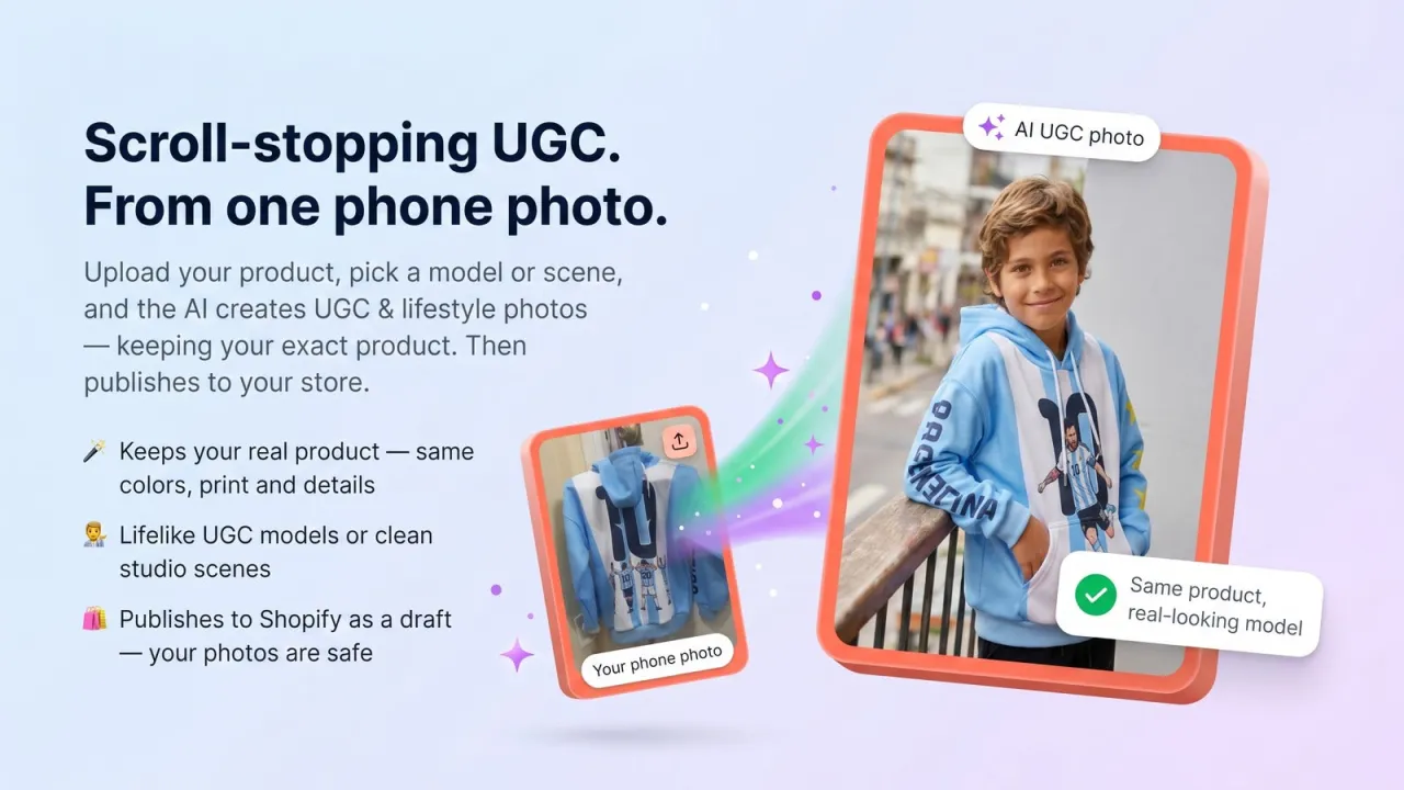 UGC Publisher: AI Photo Studio screenshot 1